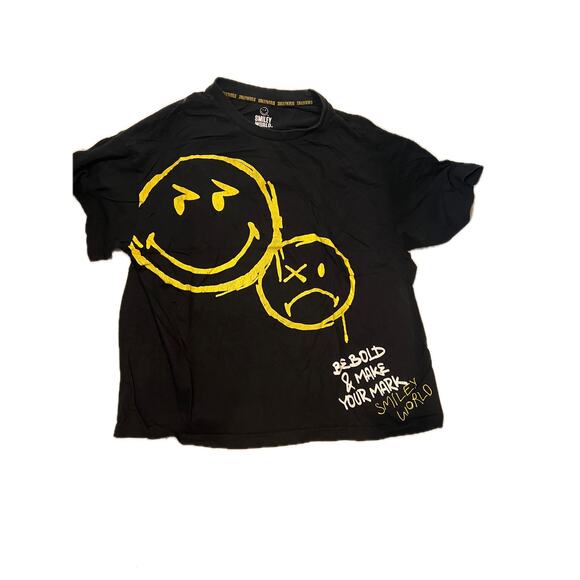 Smiley World Be Bold and Make Your Mark  T-Shirt Mens L - Picture 1 of 3